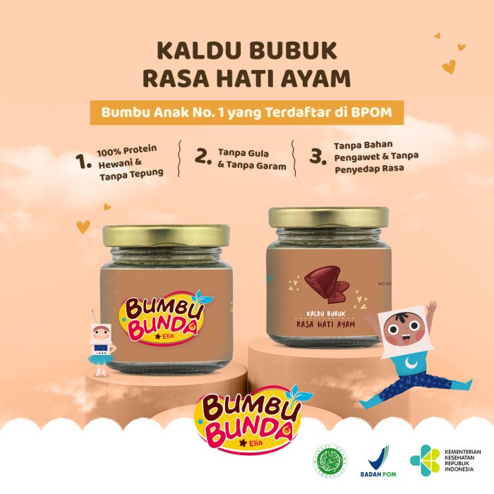 

Bumbu Bunda Elia Kaldu Hati Ayam Non MSG Non Pengawet