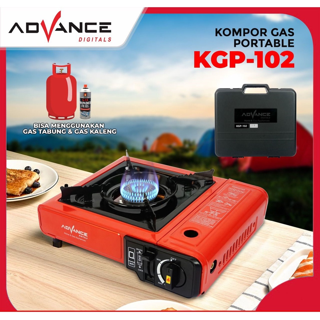 ADVANCE KOMPOR PORTABLE/KOMPOR 1 TUNGKU/KOMPOR PORTABEL SATU TUNGKU KOMPOR PORTABLE 2 FUNGSI/KOMPOR 