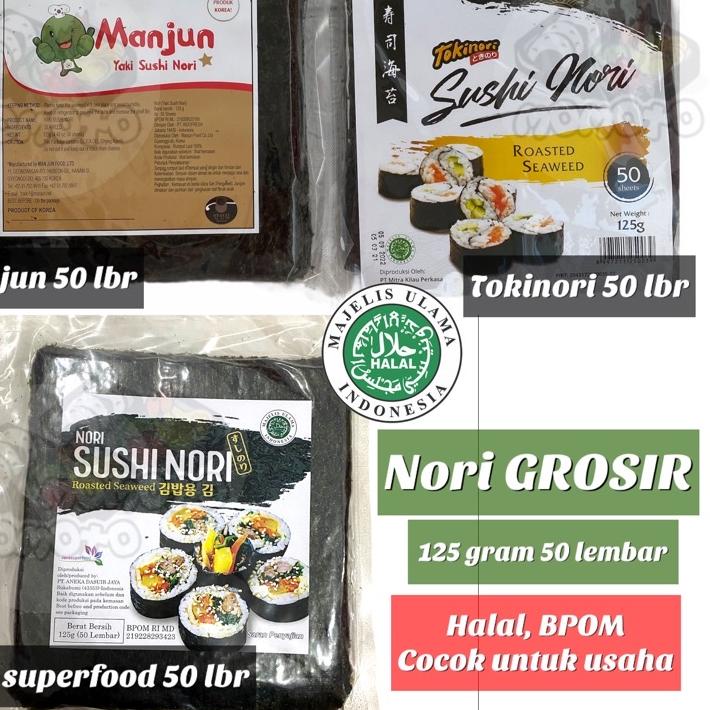 

➪ Manjun - Tokinori - Java Superfood 125 gram Yaki Sushi Nori 50 lembar ♠