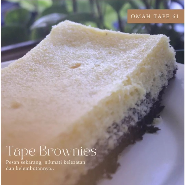 ROTI KUE PROL TAPE BROWNIES - BROWNIES KUKUS LEMBUT 20 X 9 CM