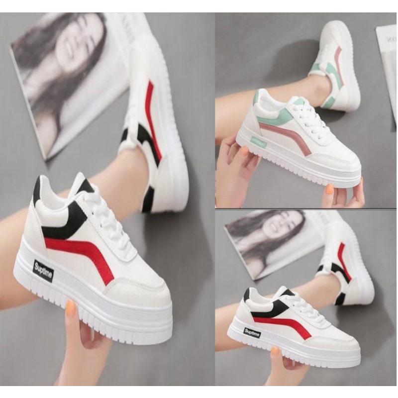 TmO - 8.8 Sale Sepatu wanita sneakers fashion Suptime/sepatu wanita fashion sneakers tali trendy/sepatu santai wanita fashion/sepatu wanita jalan kekinian bisa Cod termurah dan berkualitas