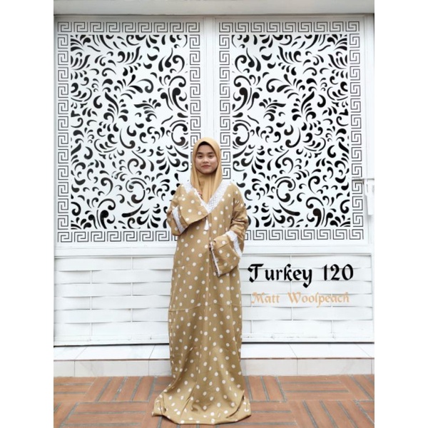 ABAYA TURKEY/ABAYA SHOLAT PREMIUM/ABAYA SHOLAT WOLLPEACH MOTIF/ABAYA SHOLAT TURKY/ABAYA SHOLAT MURAH