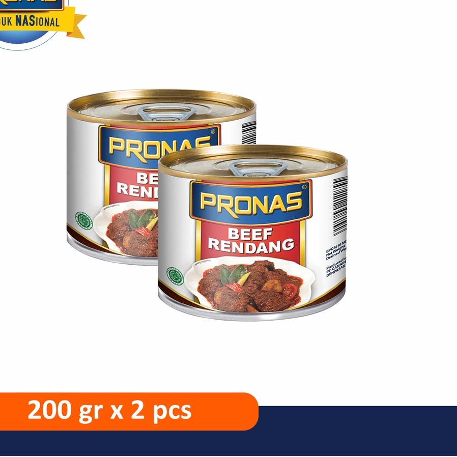 

♝ PRONAS Rendang Daging Sapi 200 g dengan kemasan EOE bundling 2 pcs ☎