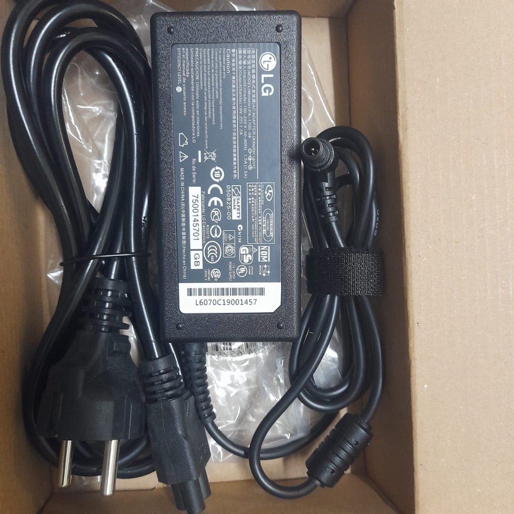 Adaptor LED LCD MONITOR LG 19V-1.7A 19V-1.3A 19V-2.1A 19V-0.84A ORIGINAL