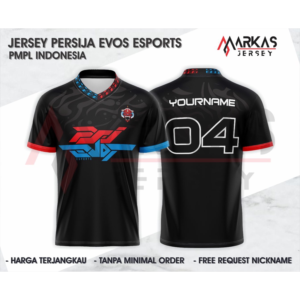 JERSEY BAJU KAOS PERSIJA EVOS NEW 2023 PMPL INDONESIA FULLPRINTING FREE REQUEST NICKNAME