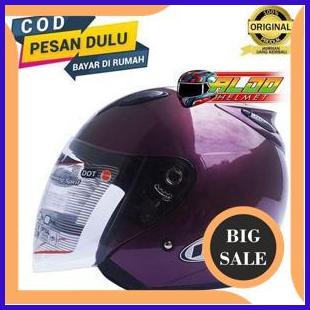 accessories HELM INK CENTRO JET SOLID UNGU HALF FACE JUAL CARGLOSS KYT JPX 140ZZ3