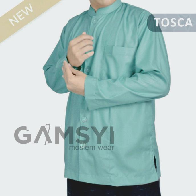 Baju Koko Putih Polos jumbo/KOKO DEWASA LENGAN PANJANG/Koko Gamsyi
