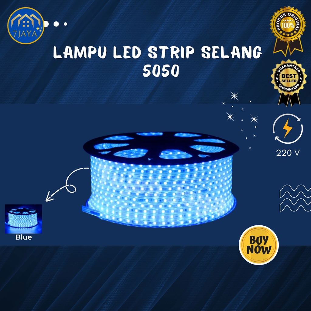 Lampu LED Strip Selang 5050 A - BIRU