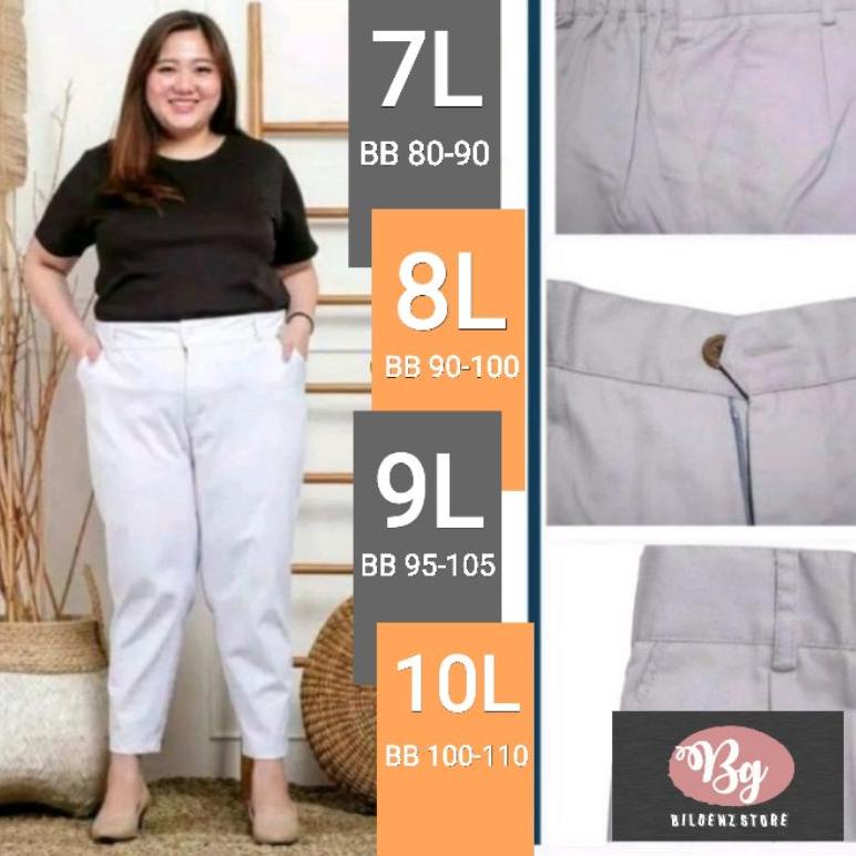 SPECIAL PRICE JUMBO BAGGY PANTS PREMIUM//SIZE 7L 8L 9L 10L//CELANA KERJA WANITA//CELANA PANJANG BAHA