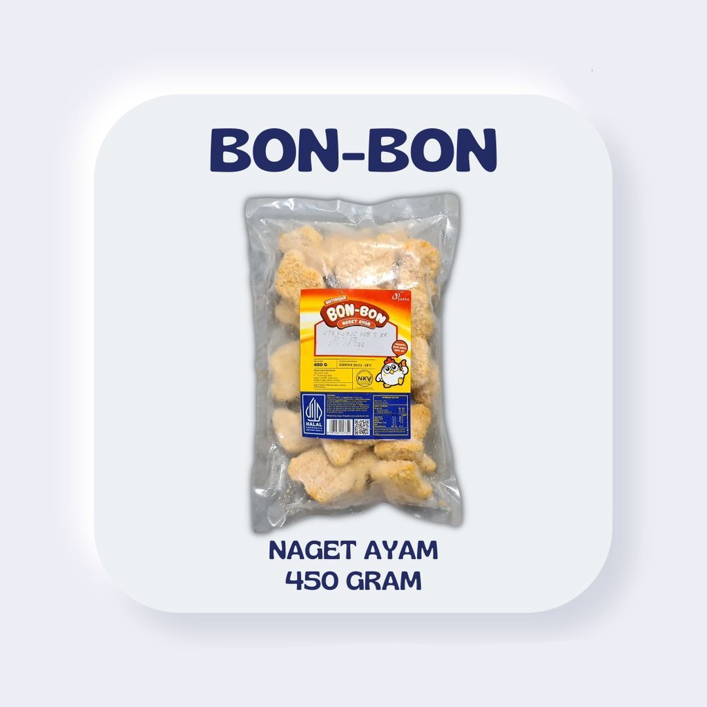 

ADDRIELLA Bon Bon Nugget Ayam 450gr | Bon Bon/Frozenfood/Frozenfood Murah