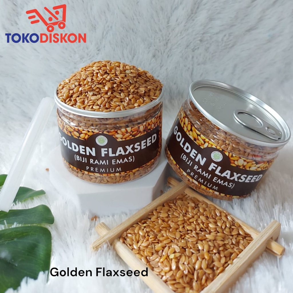 

Can Golden Flaxseed Biji Rami Kuning Organik Kualitas Premium