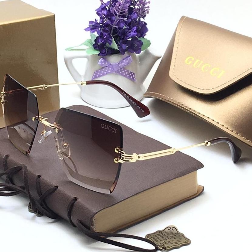 SIAP KIRIM BEST SELLER - Kacamata Wanita Gucci 653 - Sunglasses Gucci Anti 8001