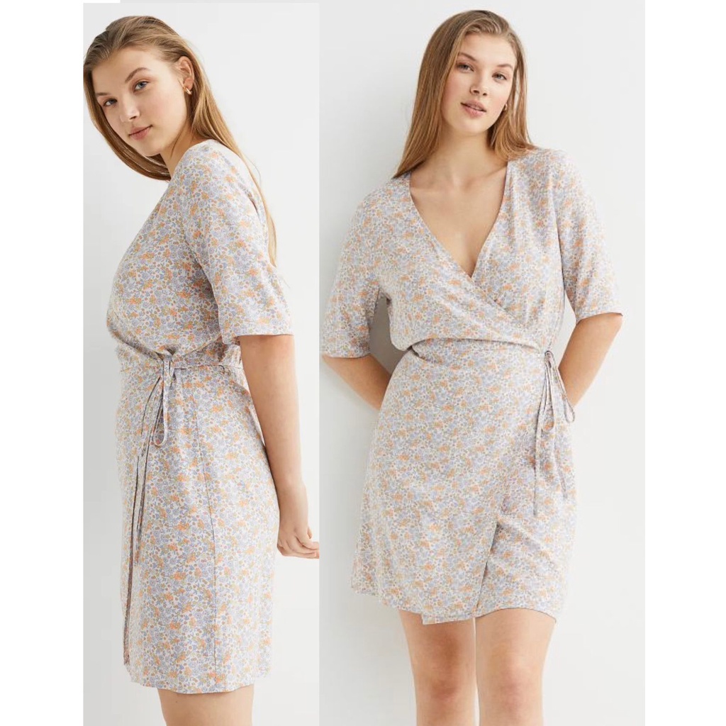 wrap cotton dress