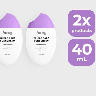 ☎ FACETOLOGY Bundling Triplecare Sunscreen 2pcs ⅎ