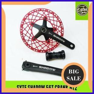 limited stock Crank Sepeda Lipat Pacific Syte Shadow 56T Single Chainring Hollowtech HT2 140ZZ3