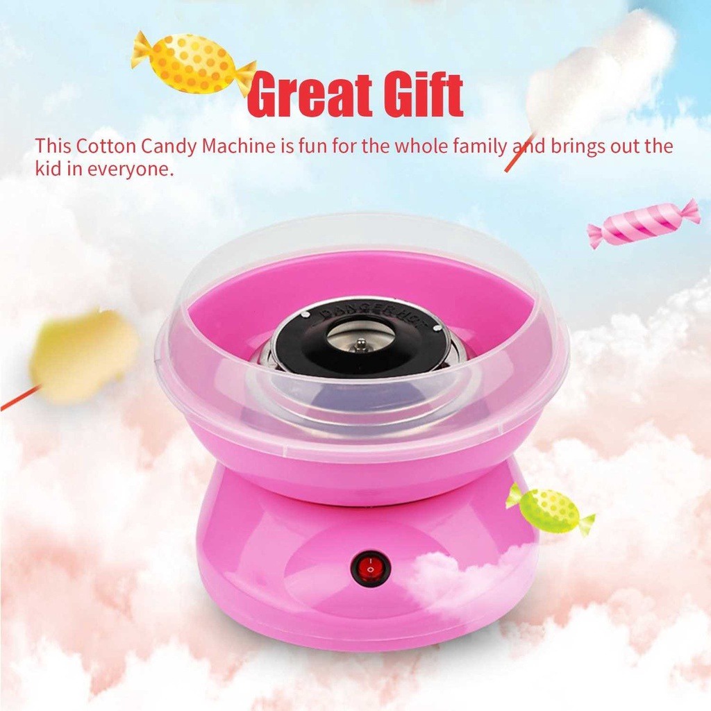 Mesin Arum Manis Permen Kapas Cotton Candy Maker - JK-MO6 - Pink