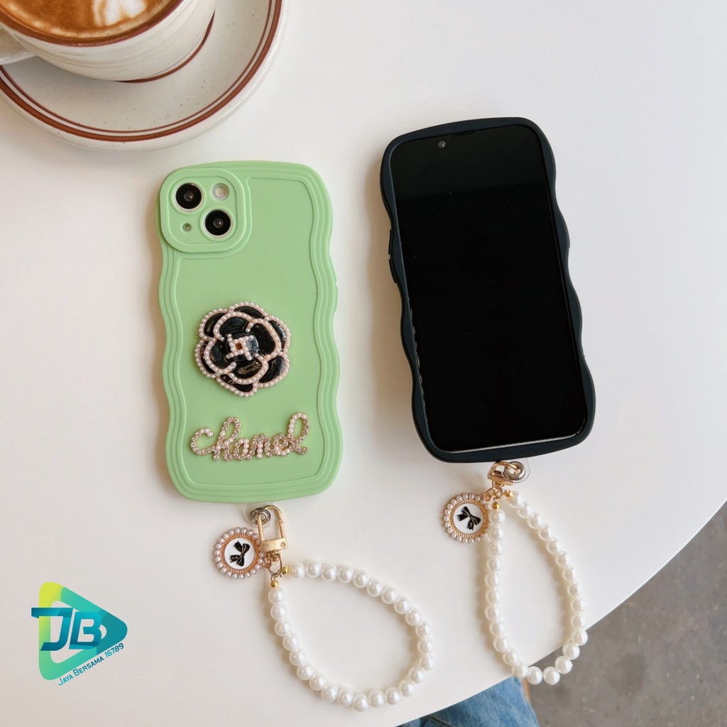 GC13 SOFTCASE WAVY FLOWER 3D LANYARD FOR OPPO A74 A95 A76 A36 A96 RENO 4F F17 PRO 4 5 5F 6 7 8 7Z 8Z JB7061