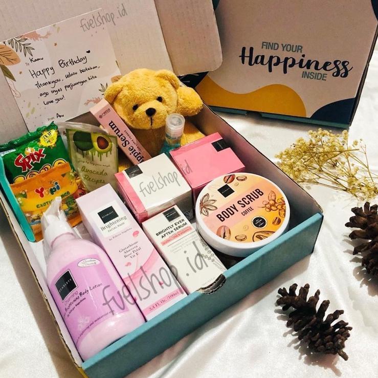 

Barang keren (2KG) HAMPERS BOX / GIFT BOX / KADO / LEBARAN / ULANG TAHUN / SCARLETT WHITENING (ORIGINAL 100%)