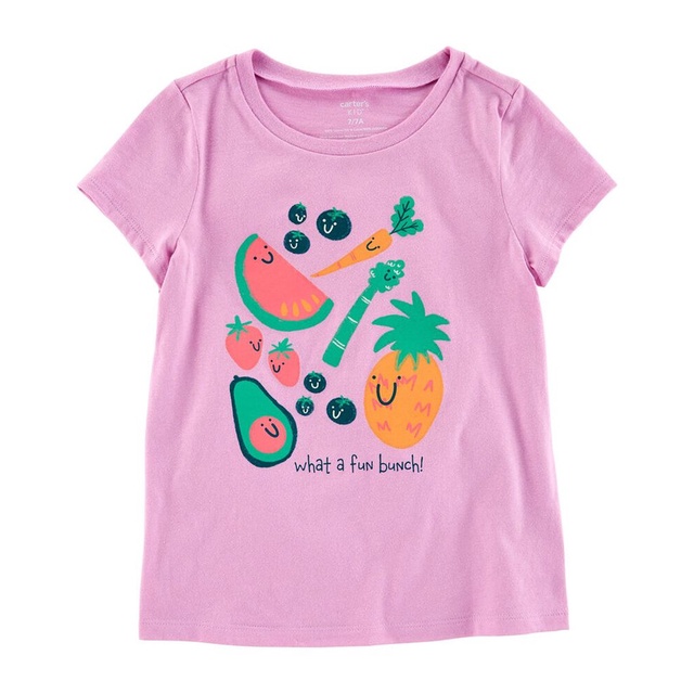 CONFLICT - KAOS ANAK DISTRO BAJU ANAK BUAH BUAHAN LUCU PINK