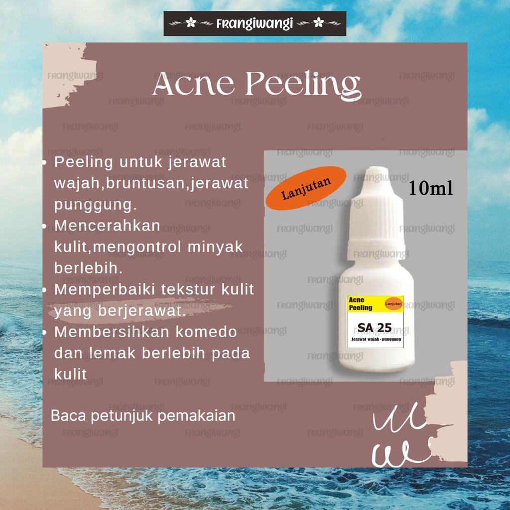 Peeling SA25% untuk jerawat 10ml 30ml 100ml