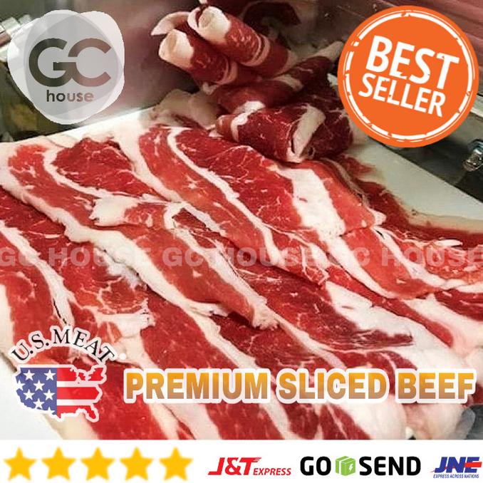 

Daging Sapi lapis Yoshinoya US Sliced Beef Premium Grade pack 250gr