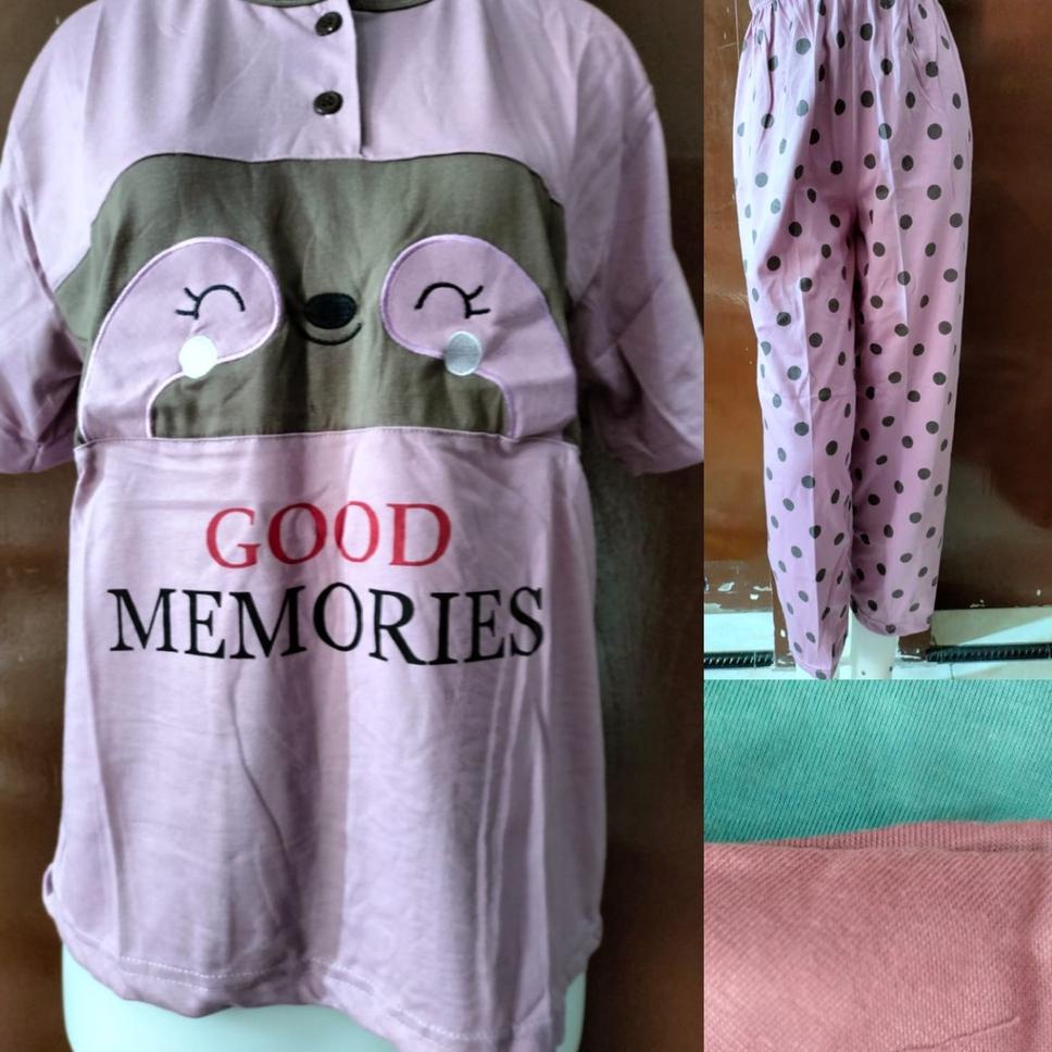 REKOMENDASI Babydoll CP AMRO Label MERAH-Baby Doll Lengan Pendek Celana Panjang-babydoll cp