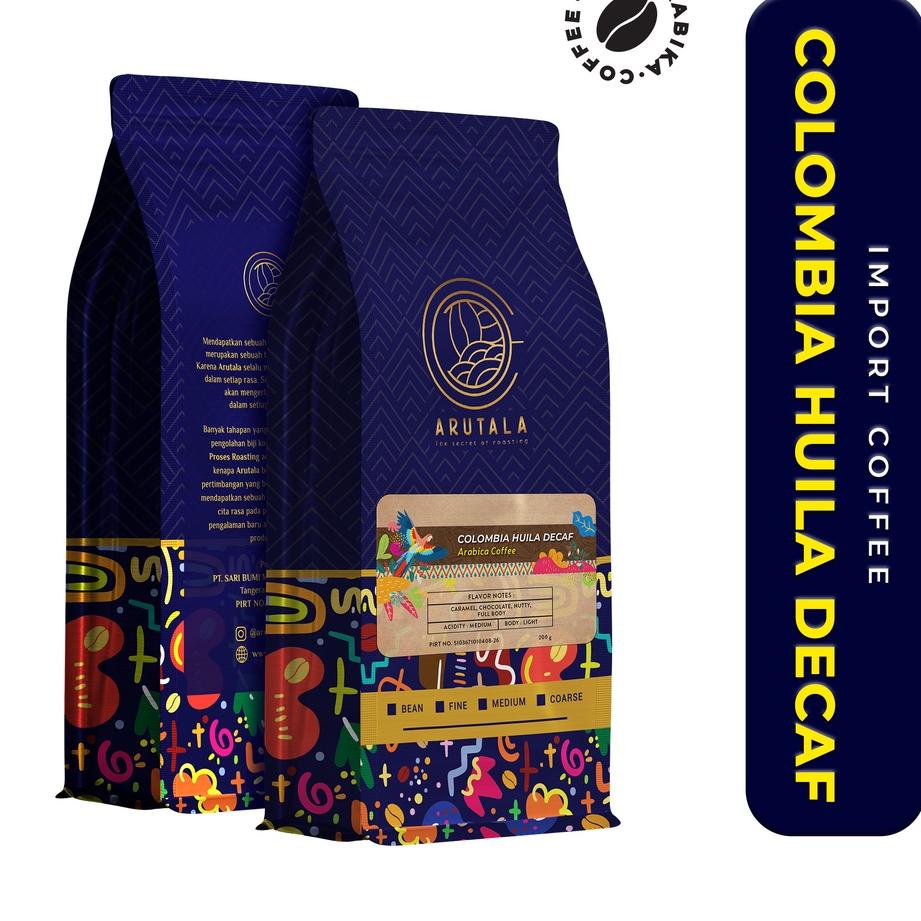 

❀ ARUTALA Kopi Colombia Decaf Arabika 200 gram ►