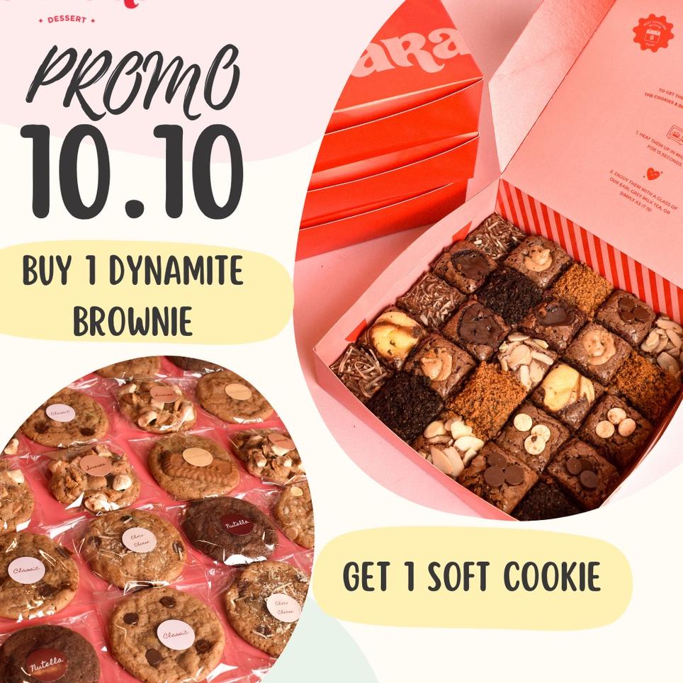 

♣ Cascara Cookies - Promo Buy 1 Fudge Brownies Get 1 pc Soft Cookies ★