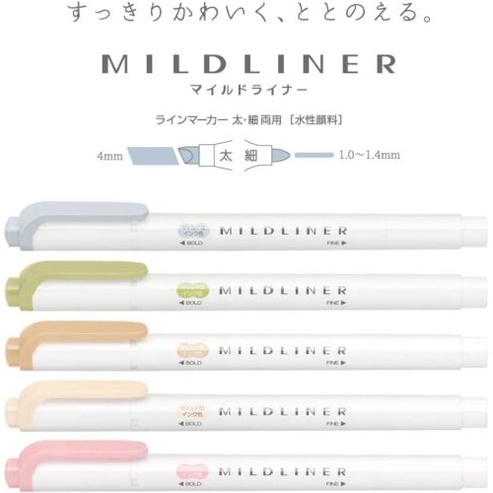 

Highlighter Zebra / Zebra Mildliner Set 5 Warna