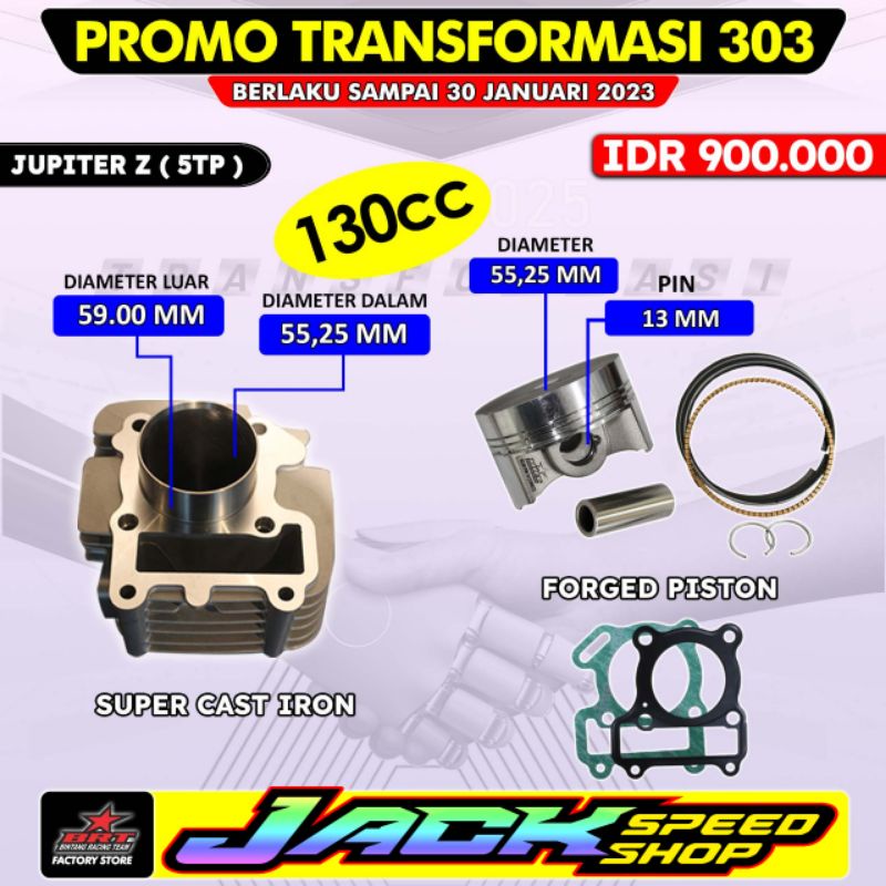 BLOK PISTON BRT 55,25 JUPITER Z OLD LAMA 110 BURHAN / VEGA R NEW 5TP 5TN SILINDER CYLINDER BLOCK SEH