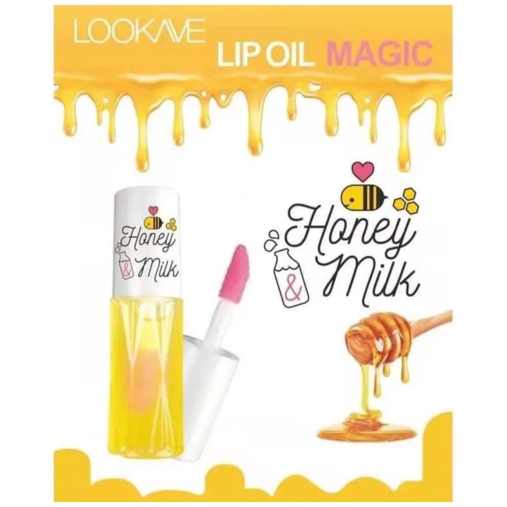 [3 PCS] Lip Oil Mila Color Lookave Honey Mini