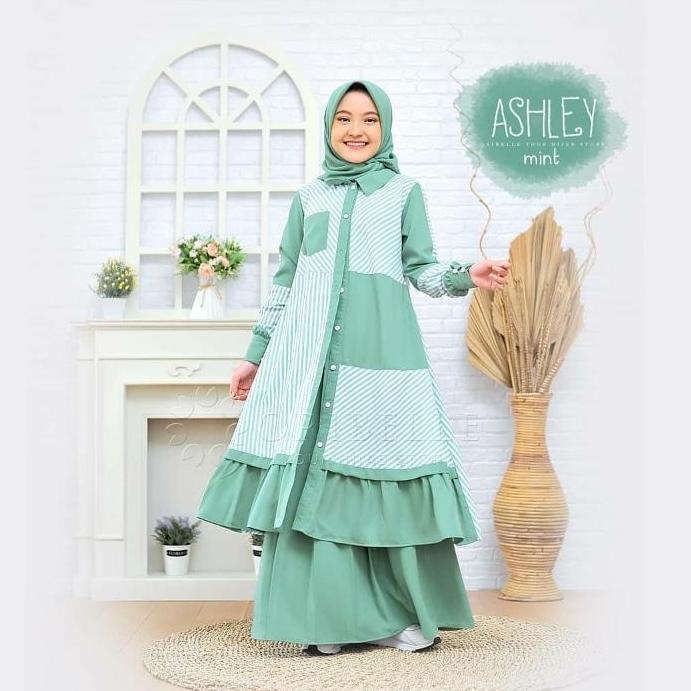 LANGSUNG ORDER Gamis anak Ashley Kids / gamis anak remaja / gamis remaja / gamis remaja terbaru .