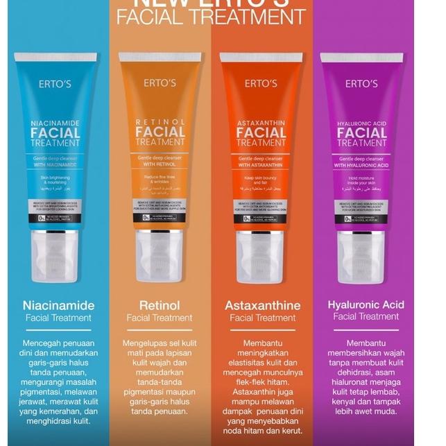 ✰ ERTOS FACIAL TREATMENT NIACINAMIDE/ RETINOL/ ASTAXANTHINE/ HYALURONIC ✶