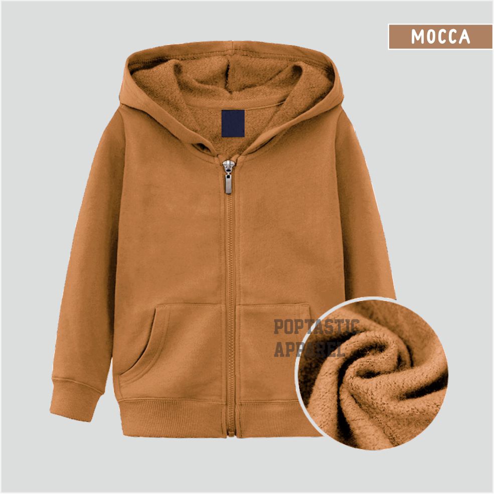 FREE ONGKIR Sweater Hoodie ZIPPER anak Laki-laki perempuan POLOS FLEECE TEBAL