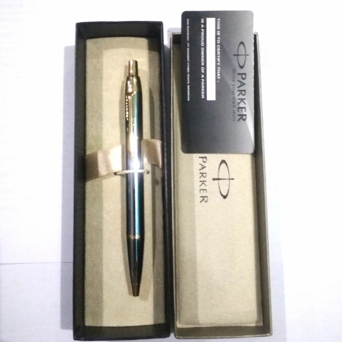 

Pulpen Parker Retractable IM Silverchrome Trim (Clip Gold) Original