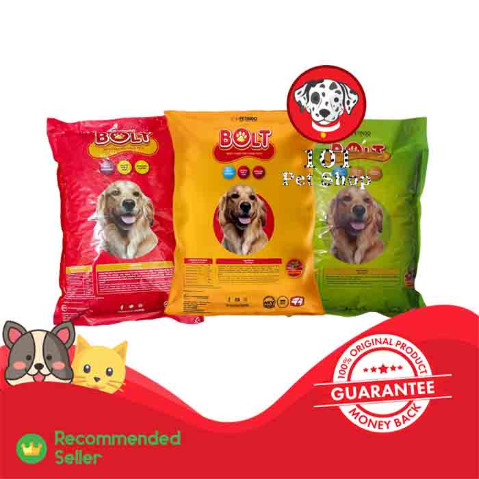 MAKANAN ANJING BOLT DOG BEEF LAMB 7KG ( KHUSUS GOSEND &amp; GRAB )