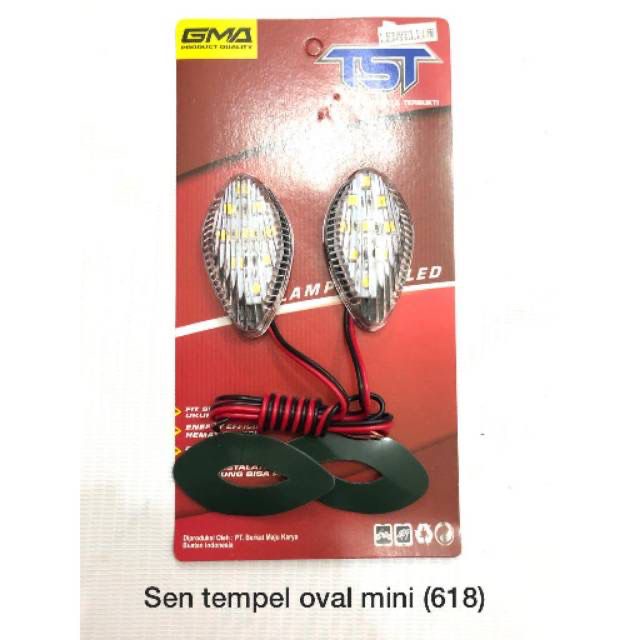 LAMPU SEN SEIN LED TEMPEL MINI OVAL UNIVERSAL SEMUA MOTOR