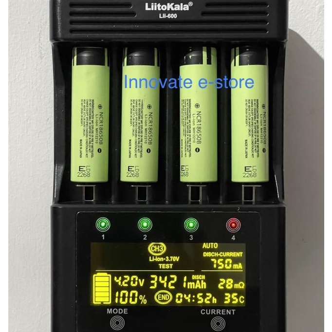 Baterai batere batrai batre cell 18650 panasonic 3400mah original baru