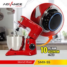 Advance SMX 55 Stand mixer Com 5.5 Liter Standing Mixer Dengan Mangkuk BERGARANSI RESMI MANTAP