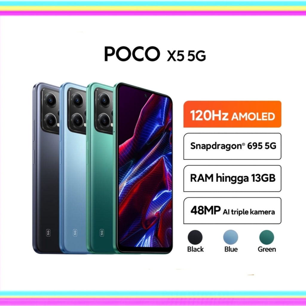 XIAOMI POCO X5 5G 8/256 &amp; 8/128 NEW GARANSI RESMI