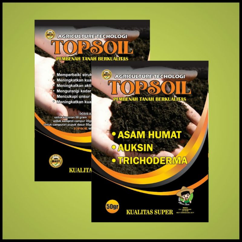 [Terbaik] TOPSOIL_ASAM HUMAT Pembenah Tanah Berkualitas 50gr