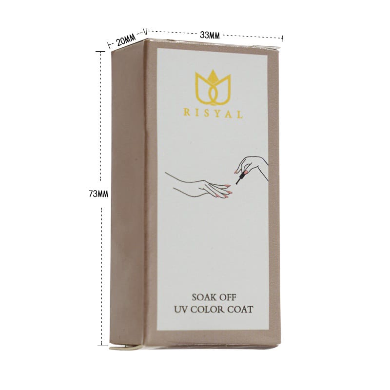 RISYAL Base Coat &amp; Top Coat Gel Nail Polish UV LED Nail Art / Kutek Nail / Cat Kuku/ Gel polish/ Kutek UV/ Kutek Gel UV