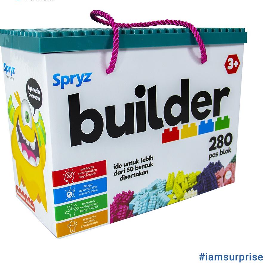 ♠ Spryz Builder Mainan Bricks Block 280 pcs ▲