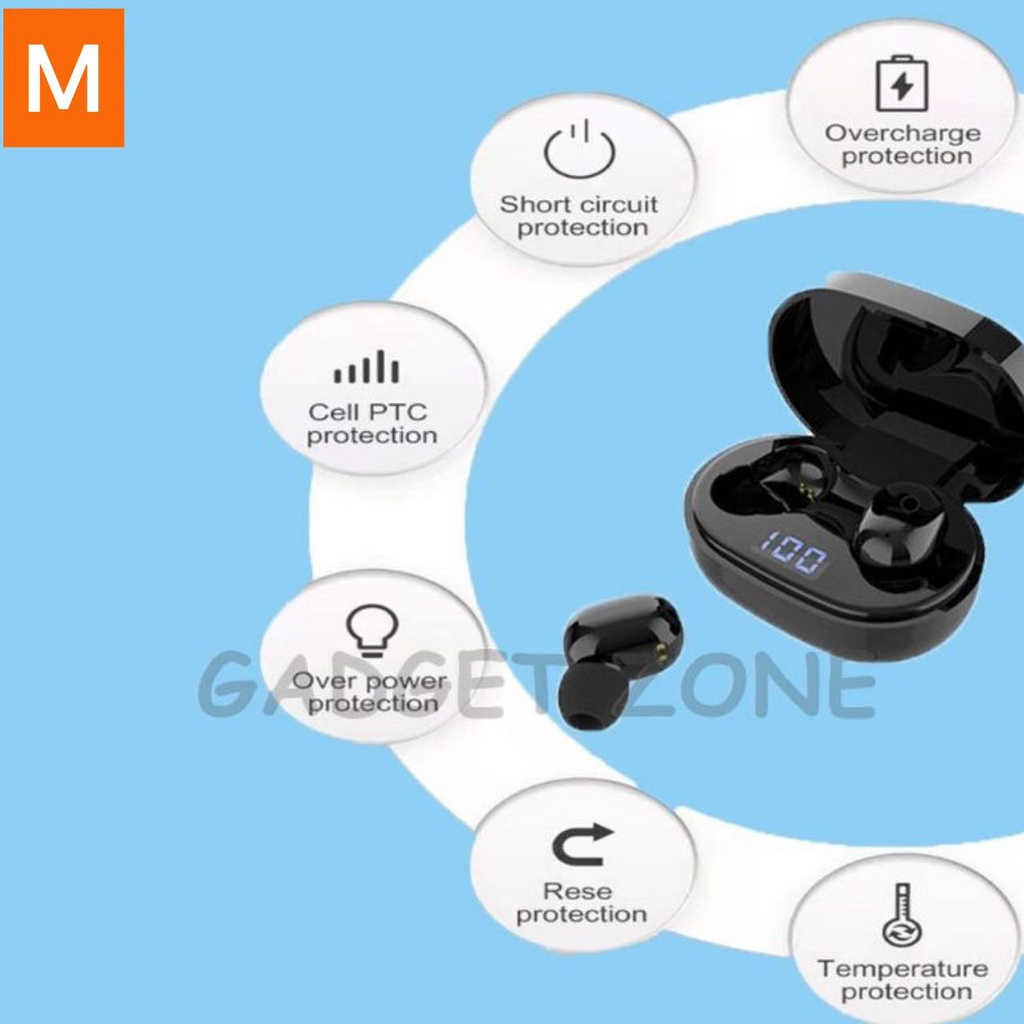 (Upgrade 2023) Radme Airdots Pro 3 TWS Bluetooth 5.2 LED Display
