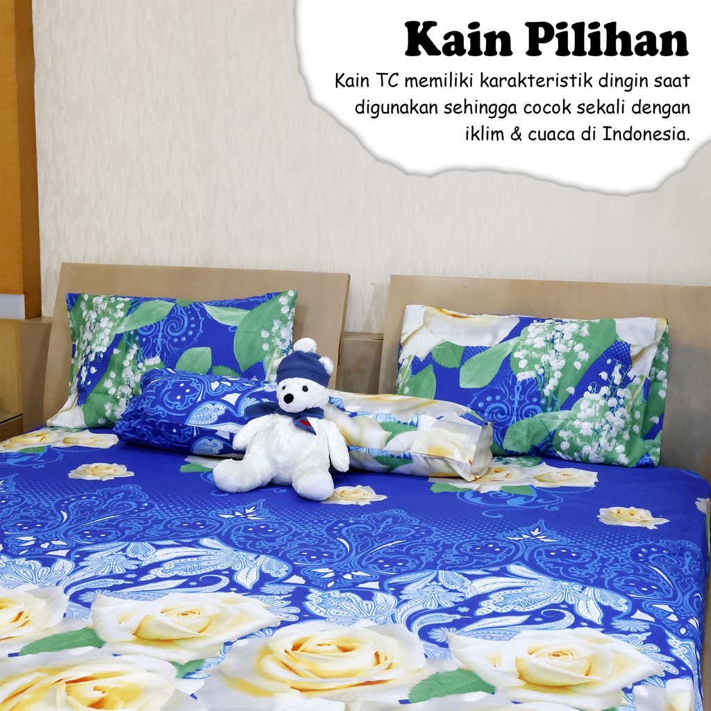 Sprei Kasur Ukuran QueenBed Bermotif Karakter Ukuran 160cmx200cm Bahan Teteron Cotton - CD-3
