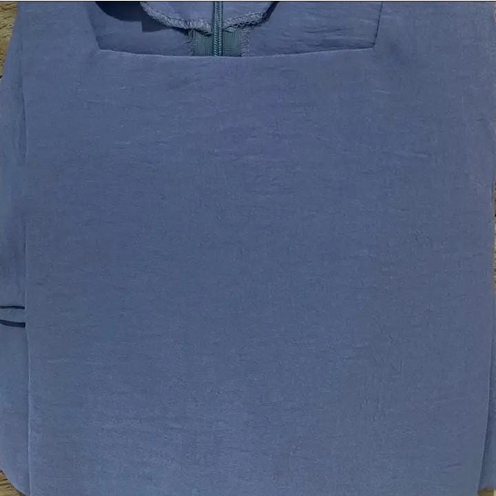 SRIWA One Set Gamis Setelan Wanita Crinkle Dini Set Rok Dan Atasan Os01-Biru