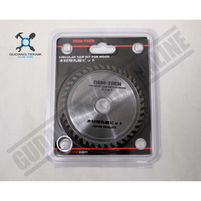 Mata Pisau Mesin 4&quot; 40T NEW-TECH / Circular Saw Blade Mata Pisau Gergaji Kayu 4 Inch 40 Mata NEW-TECH
