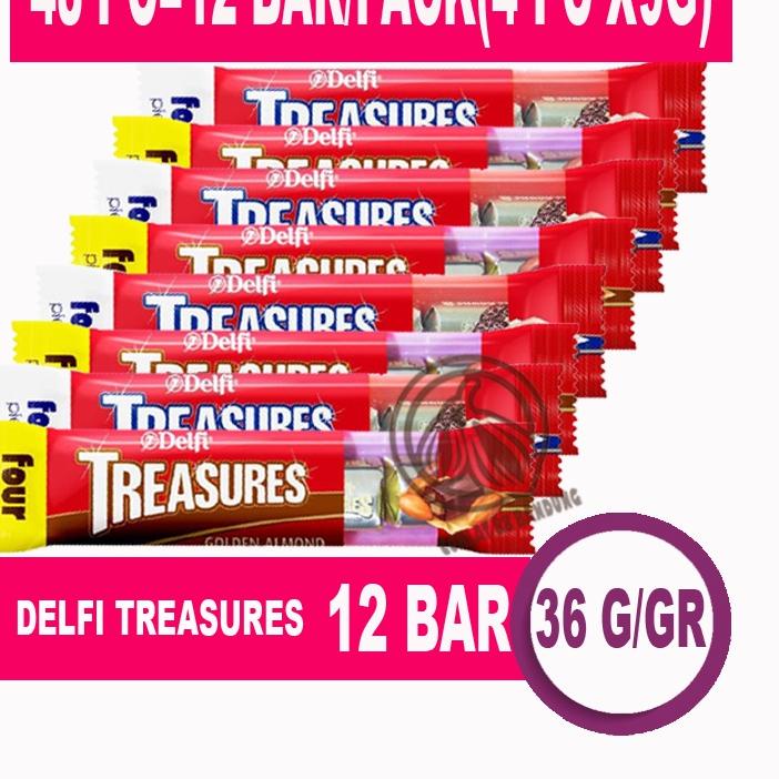 

✬ Coklat Delfi Treasure Golden Almond 12 Bar X 36gr - Cokelat Delfi Treasures Isi 48pcs X 9gr Kiloan Cookies and Cream 36 gram X 12 Pak ★