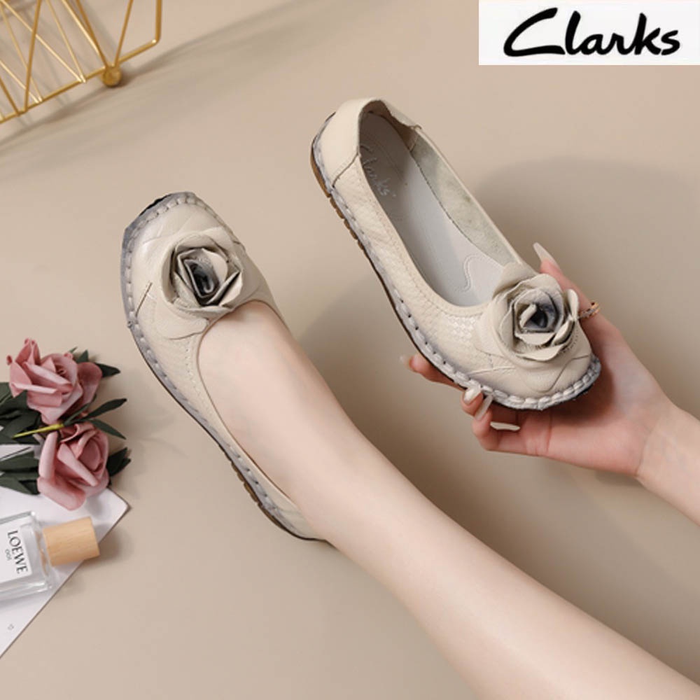 Clarks new pita woman  / clarks flat wanita kulit asli /Sepatu Wanita  melati