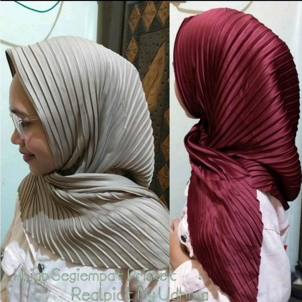 NUZ Hijab Prisket Pashmina / Krudung Plisket terbaru